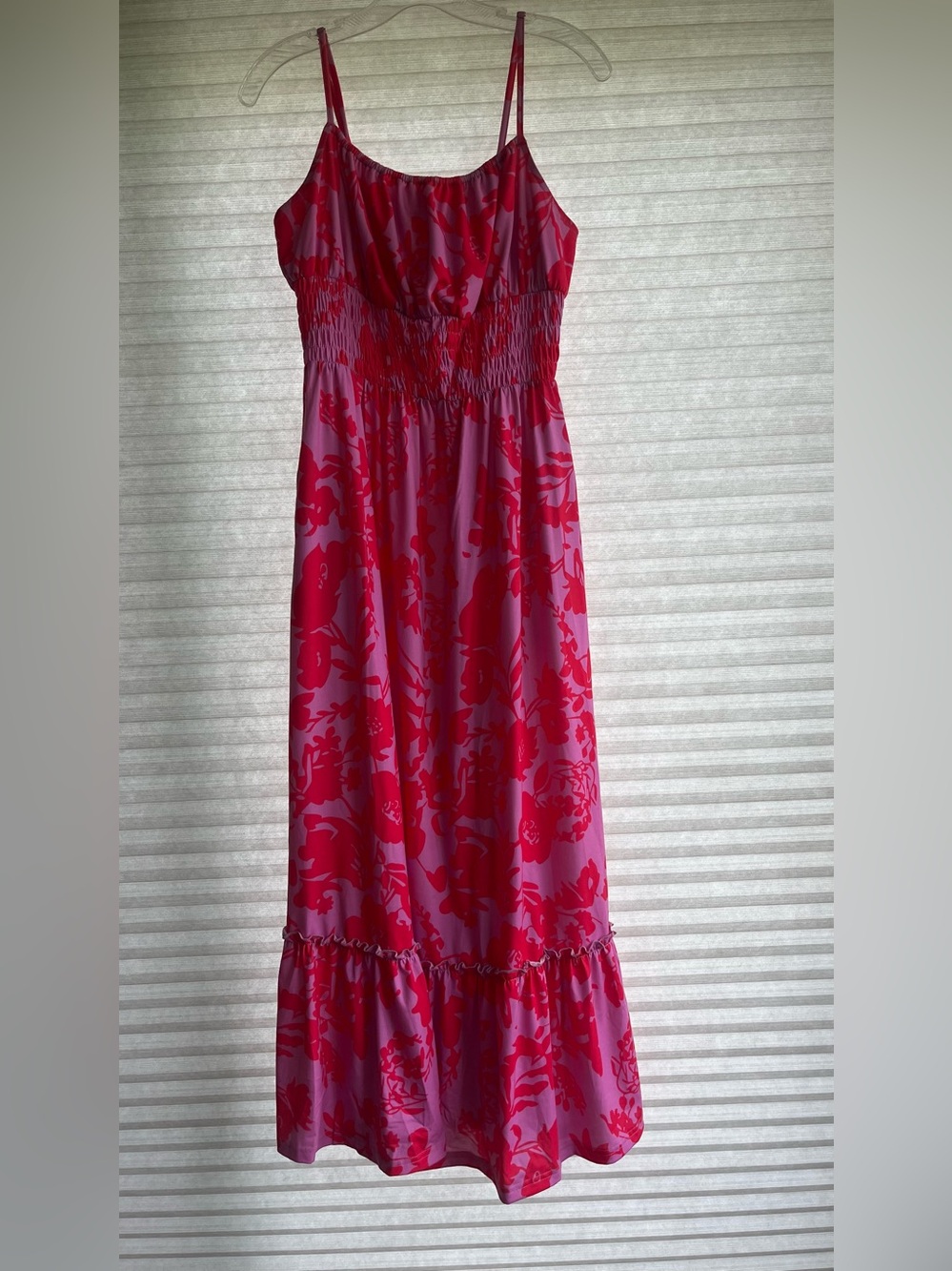 Grace Karin Pink and Red Floral Spaghetti-Strap Sundress - Picture 6 of 6